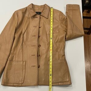 NWOT- Classic Tan Leather Women's Jacket